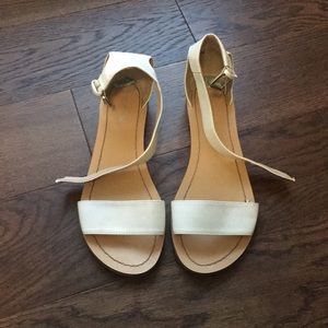 White Nine West Sandals